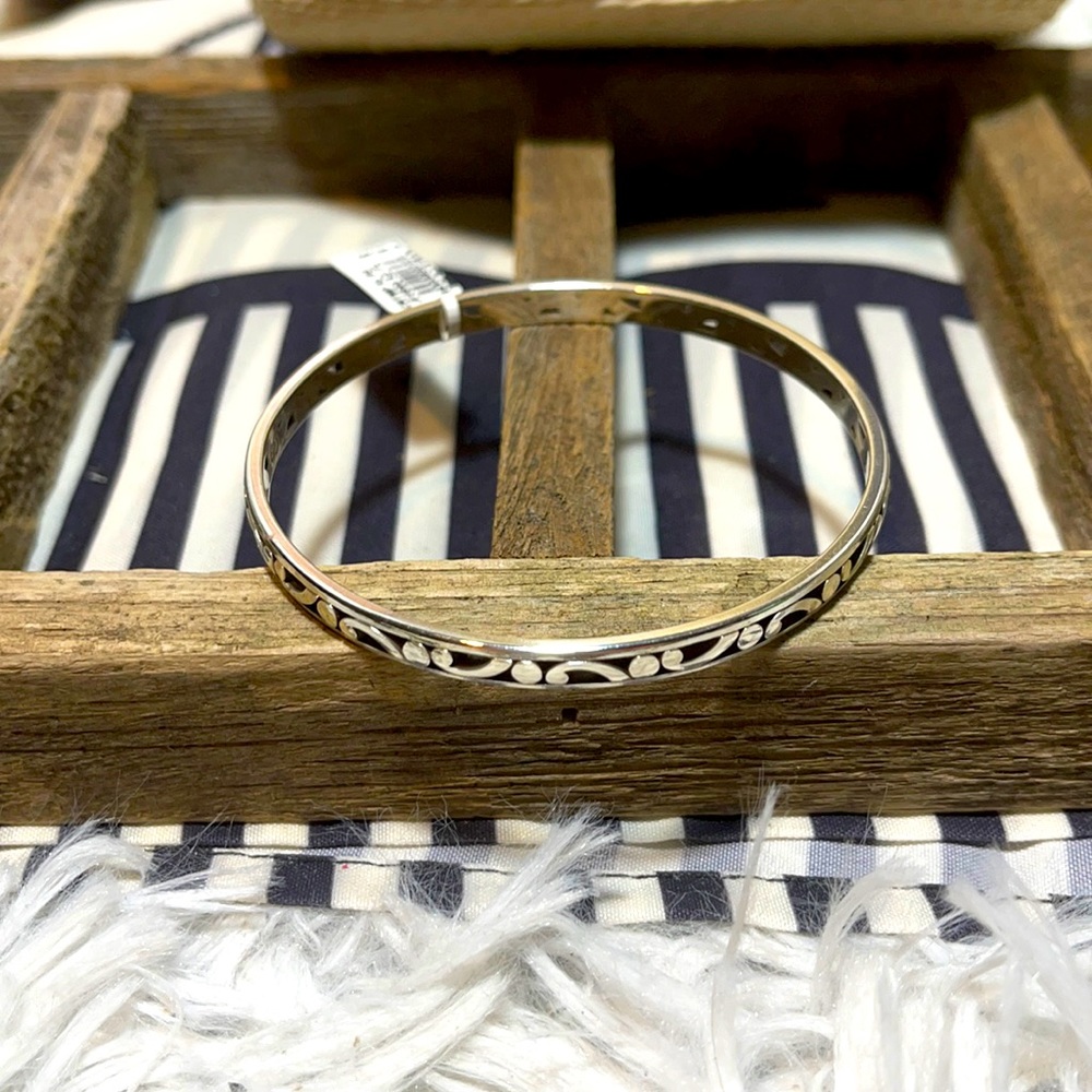 Brighton bracelet bangle “contempo” NWT silver - Picture 2 of 5